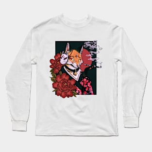 SMOKING KITSUNE🦊 Long Sleeve T-Shirt